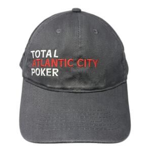 AMC Baseball Cap Gray One Size Total Atlantic City Poker Casino Strapback Hat